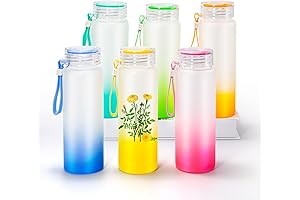 AGH 16oz Glass Sublimation Tumblers With Carry Handle