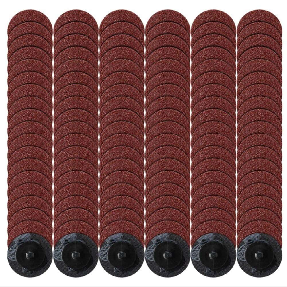 Jnchdghwa As Shown Quick-Change Disc 100Pcs 2" 80 Grit Sanding Disc Die Grinder For External Prep Strip Grind Finishing Burr Rust Removal