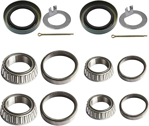 Miniatura 2 de LOSTAR 2 juegos Kit de rodamientos de eje de remolque de 3500 libras L4464910, L6814911 para husillo #84, 1.719 pulgadas, sello 10-19
