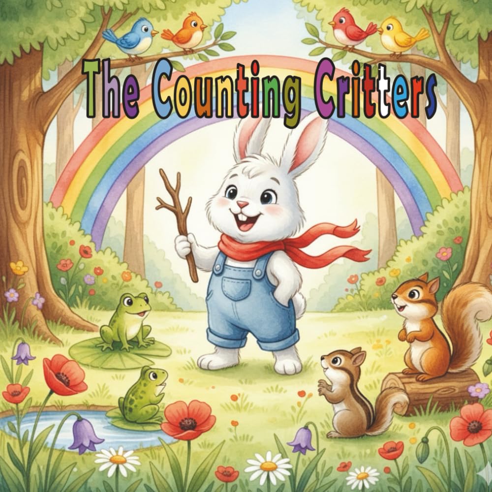 The Counting Critters: Learn Numbers 1–10 with Benny the Bunny: A Watercolor Forest Adventure for Toddlers and Preschoolers (Ages 3–5) (Benny’s Learning Adventures – Book 1)
