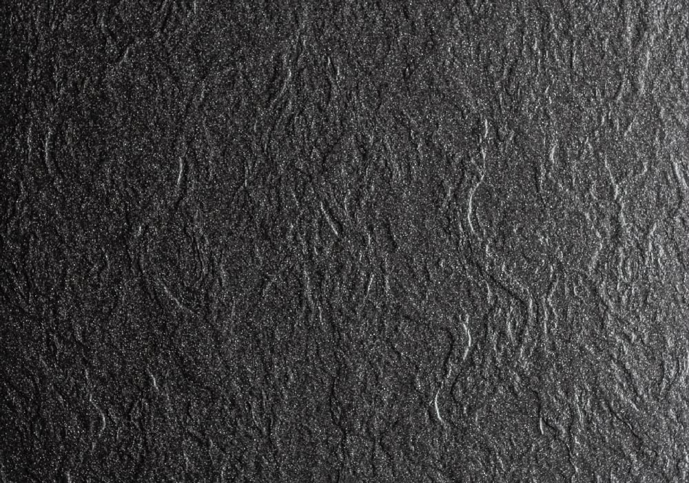 AQUABAD Duschwanne/Duschtasse | Basic Black Stone 90x90cm R55 Viertelkreis