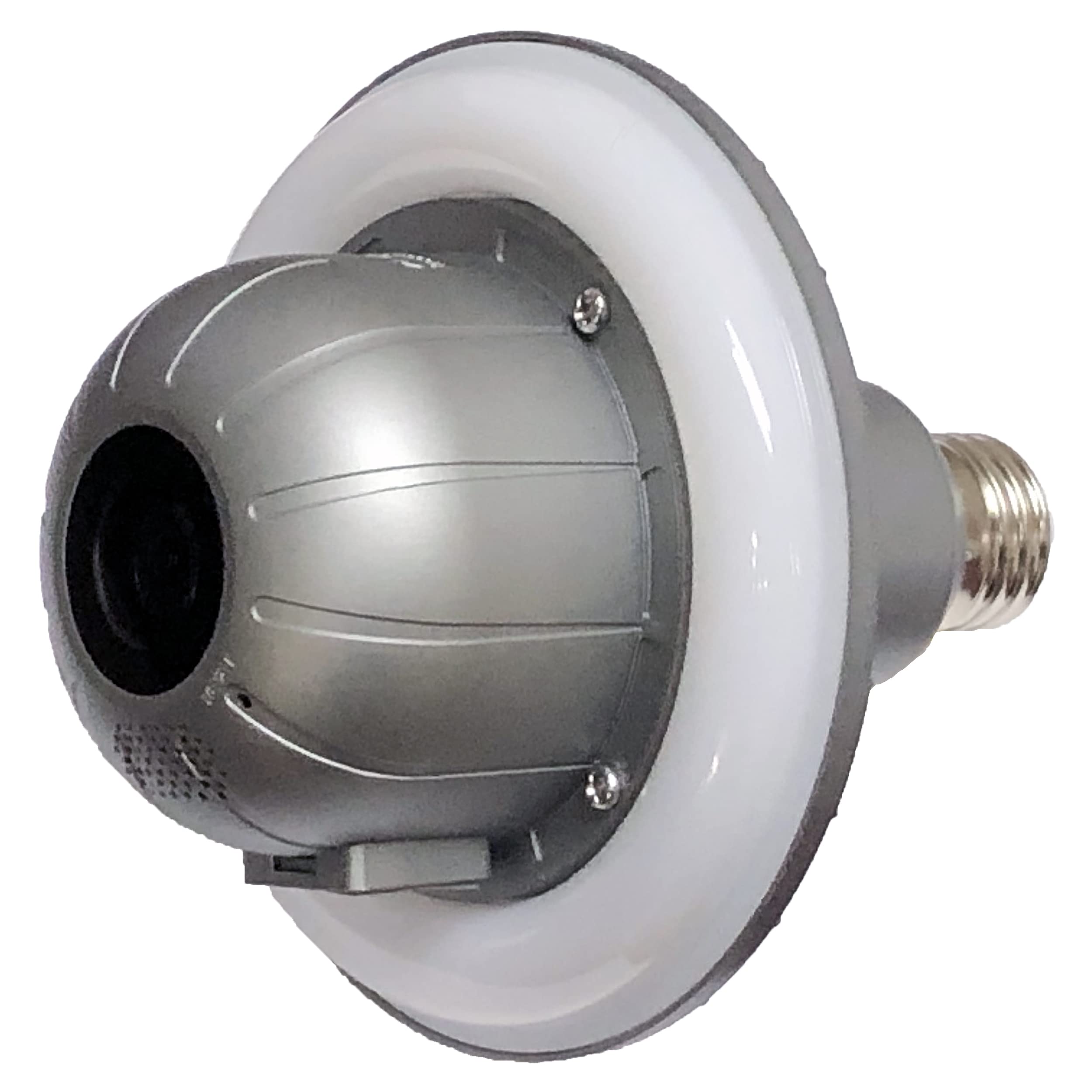 Jovision Floodlight Camera Bulb Night Vision Indoor Outdoor Wireless Security System (2023 Model 2)