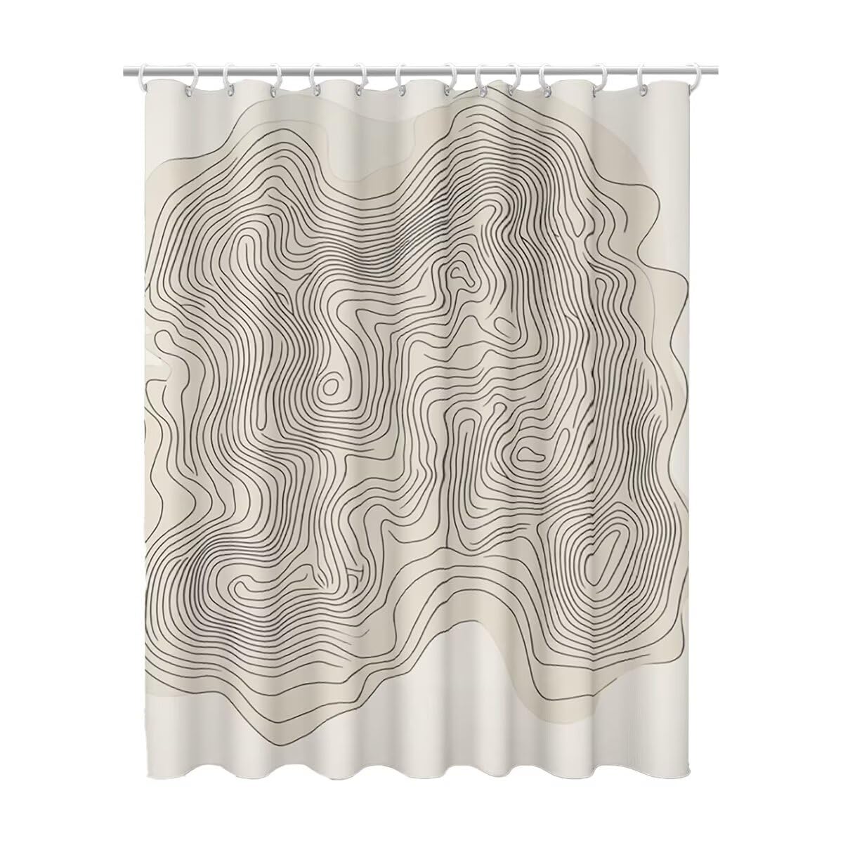 Rideau de douche moderne gris, une idée cadeau utile et élégante pour la salle de bain