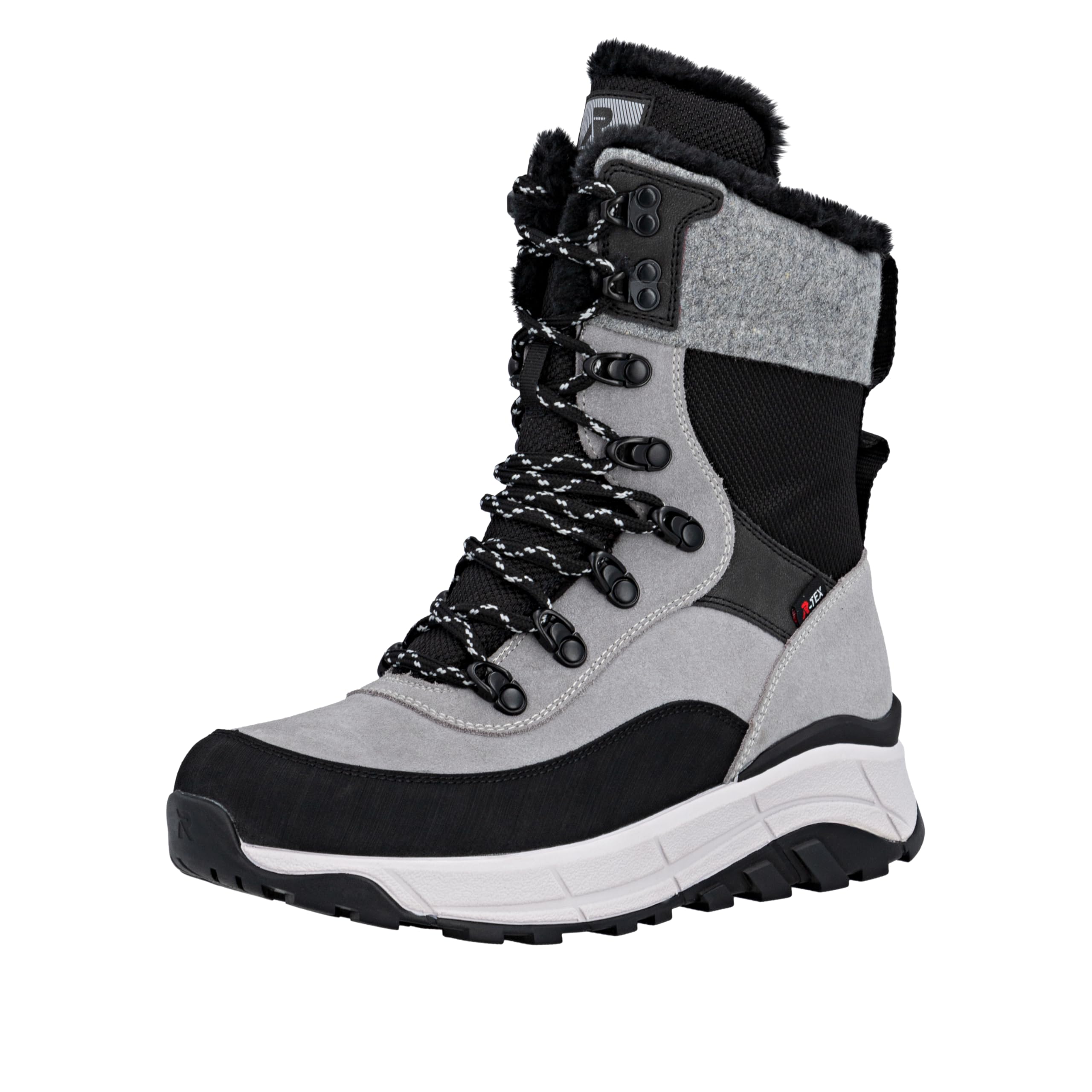 Rieker Women's W0066 Lace-Up Boots, Grey, 41 EU, gray, 7.5 UK