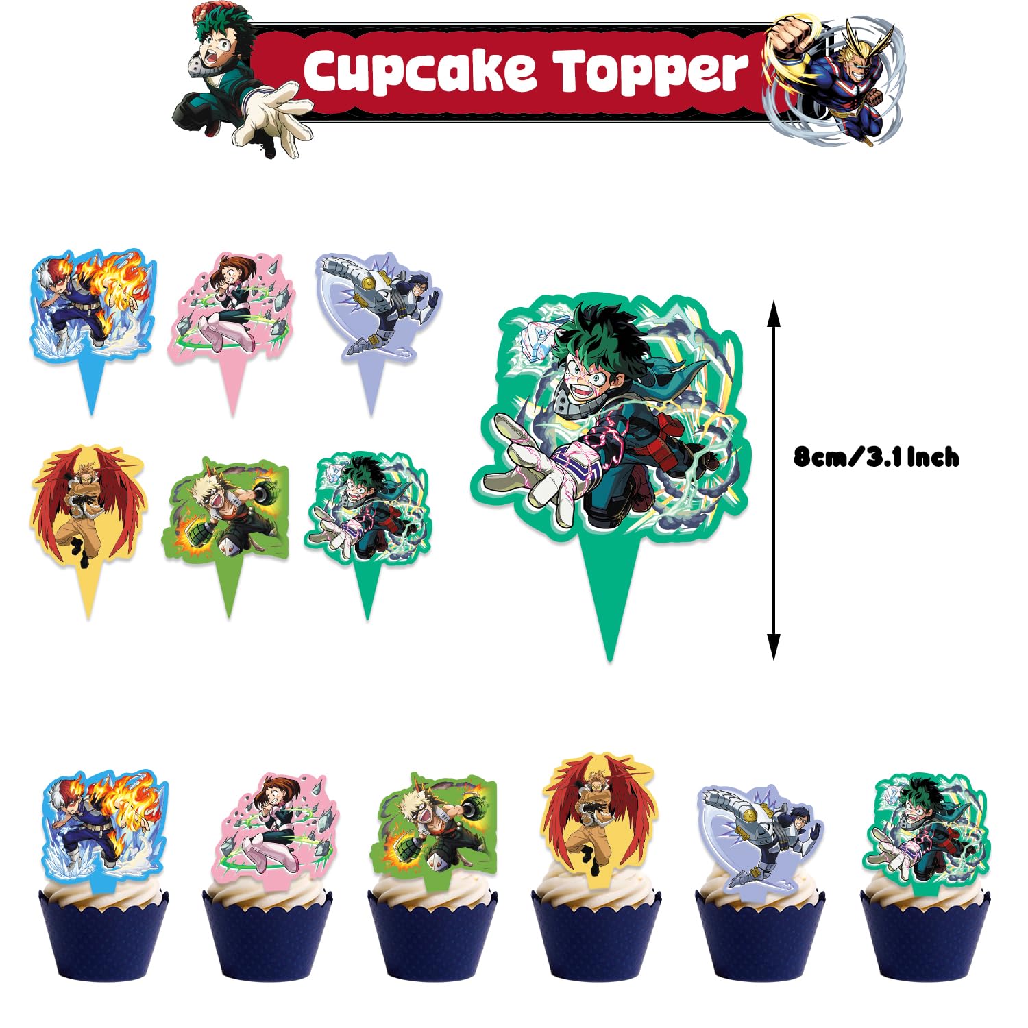 My Hero Academia – Decorazioni Compleanno – Palloncini, Striscione E Topper Per Torta - 5