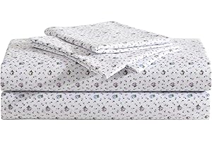 Betsey Johnson Pretty Floral Ditsy Purple Queen Size Soft and Lightweight Sheets