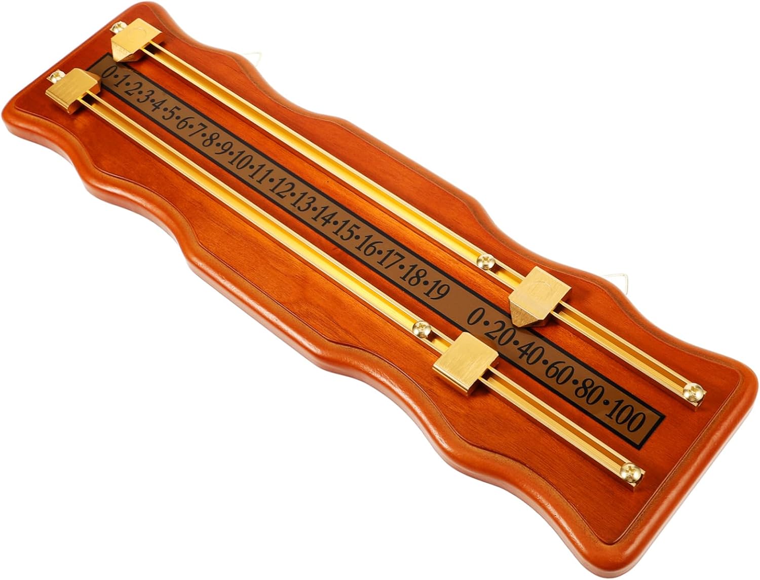 1set Convenient Density Board Snooker Scoreboard for Accurate Game Tracking Portable Design for Billiard Enthusiasts Brown Metal Tracks