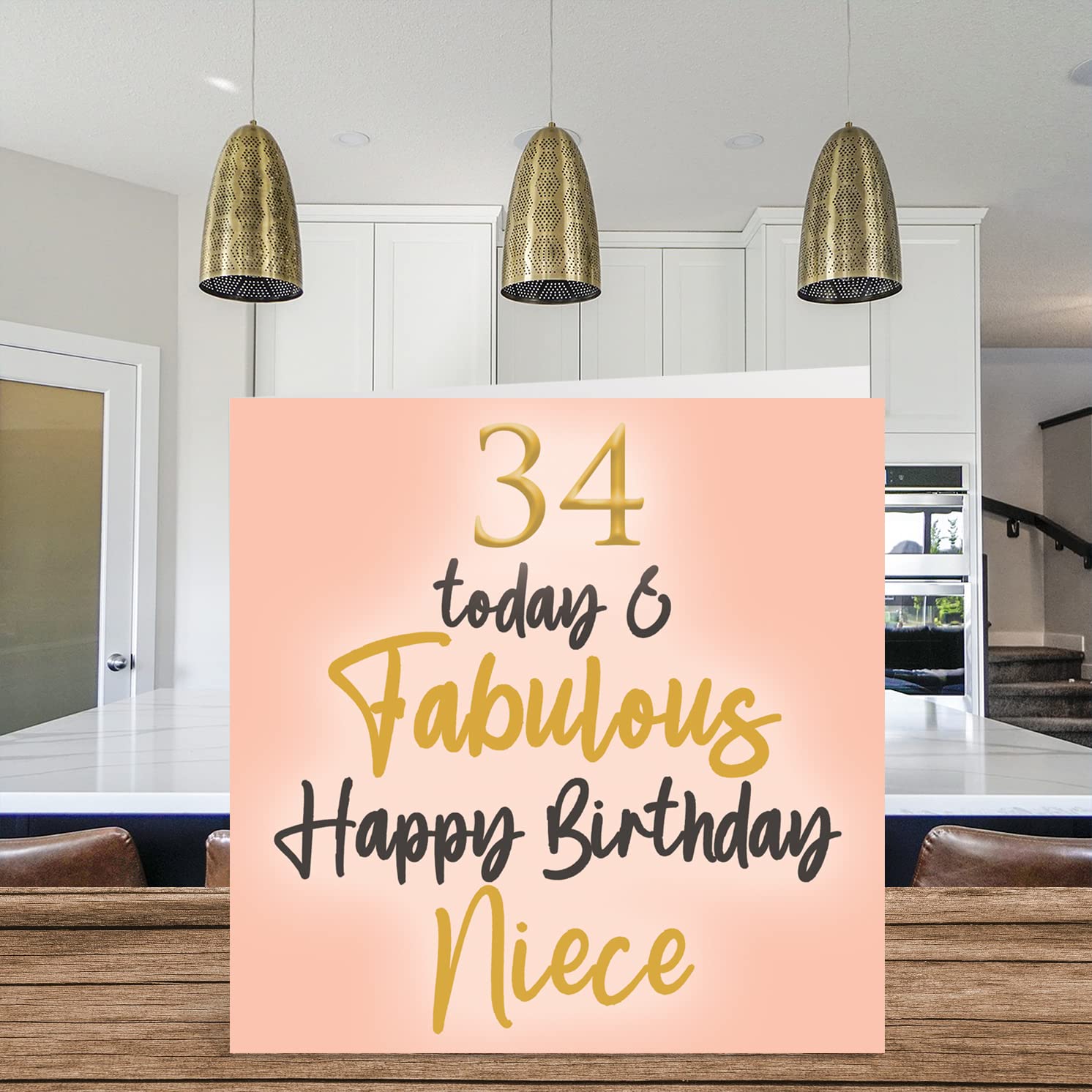 Fabuleuses Cartes D'anniversaire 34 Ans Pour Nièce – 34