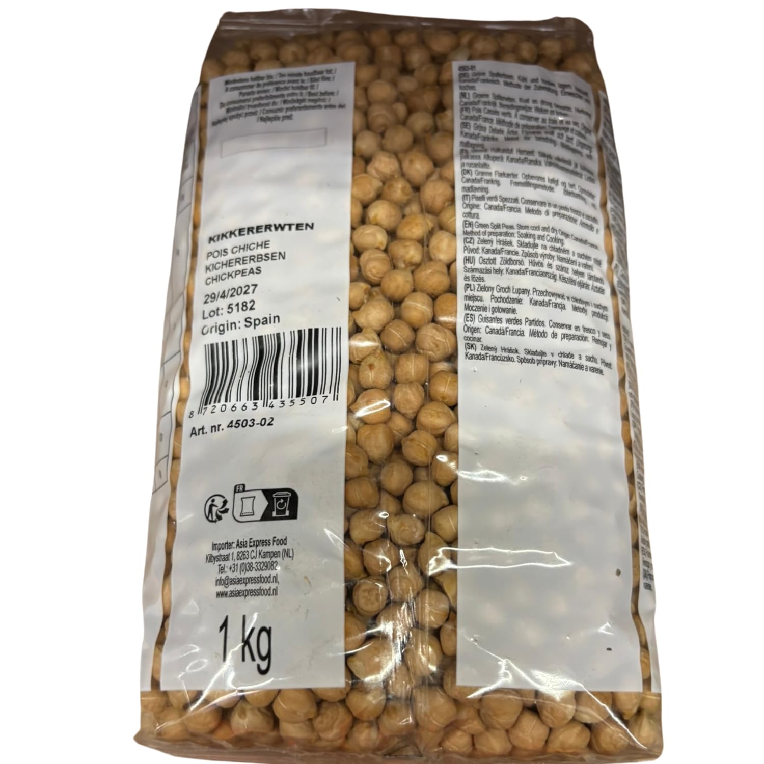 AFROASE - Kichererbsen - Multipack (10 X 1 KG)