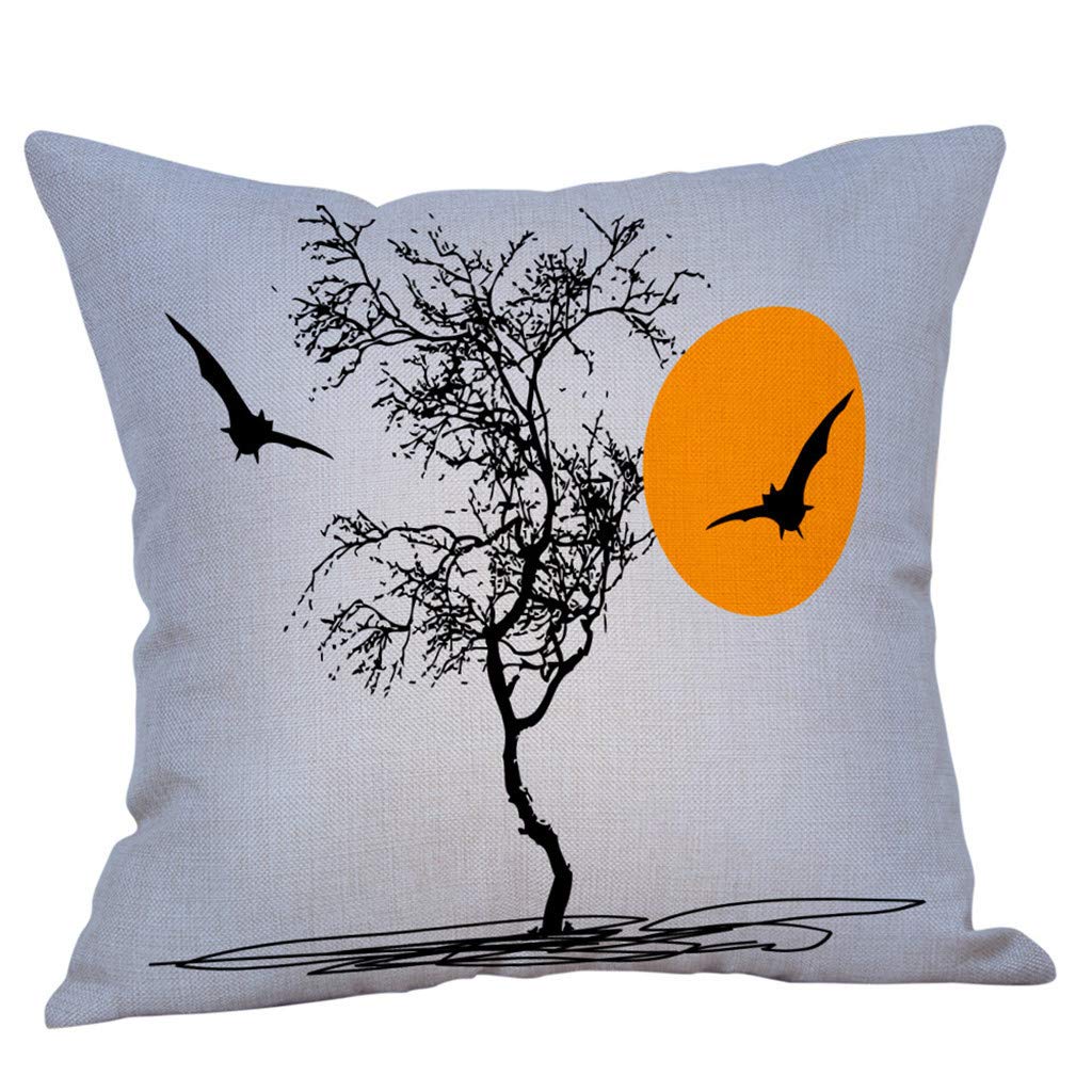 Veepola Pillow Covers 18x18 inch Fall Halloween Pillow Case Waist Throw Cushion Cover Sofa for Fall Decorations Decorative Pillows Home Decor