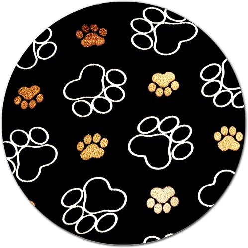 Miniatura 8 de Alfombrilla para mouse, base de goma antideslizante con borde cosido, alfombrilla de mouse redonda para juegos, alfombrilla de mouse de oficina