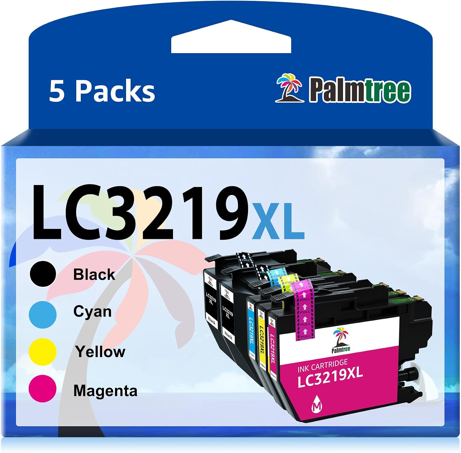 Lot De 20 Cartouches D'encre Compatibles Brother - Modèles LC3219XL Noir + Couleurs