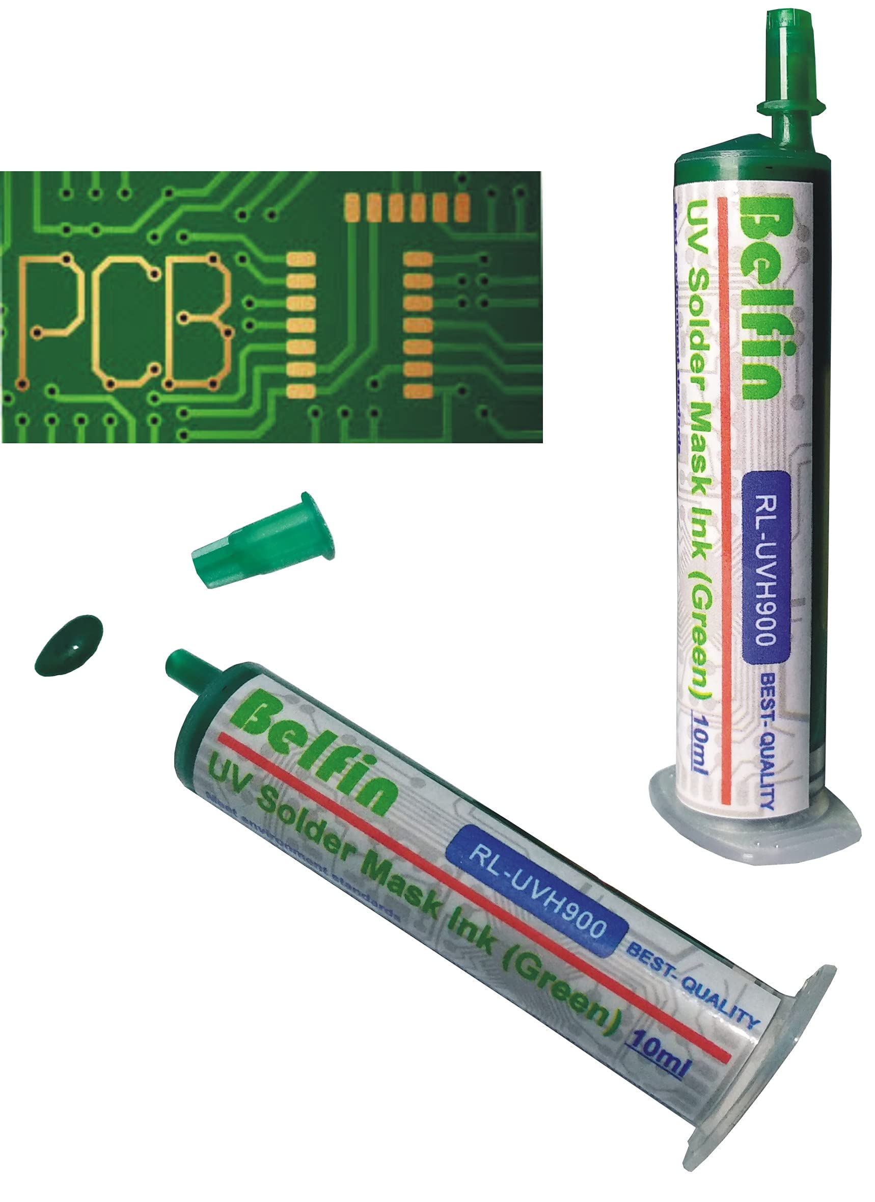 Belfin PCB UV Solder Mask Photosensitive liquid Ink 10ML (Green)