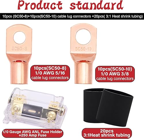 Miniatura 6 de Alambre de calibre 10 de aluminio recubierto de cobre CCA amplificador de automóvil y cable de alimentación y tierra, cable automotriz primario,