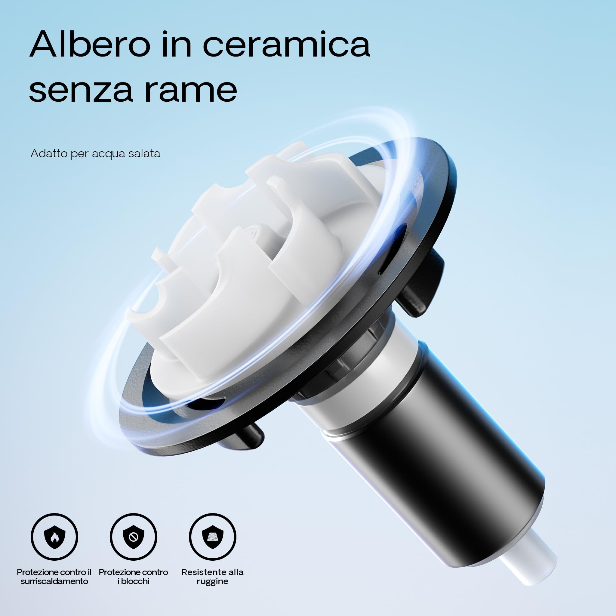 SunSun Pompa da laghetto CTP-8000 SuperECO 8000l/h 70W per circolazione e filtrazione acqua