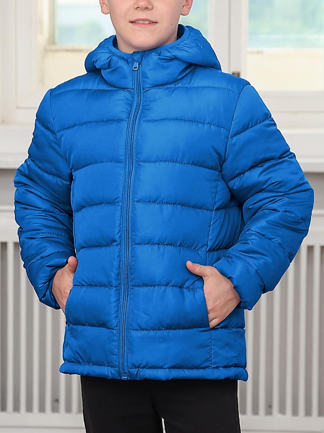 Lovekider Boys Winter Coat 4-16 Years Lightweight Puffer Jacket Kids Hooded Packable Down-alternative Outerwear - Image 2