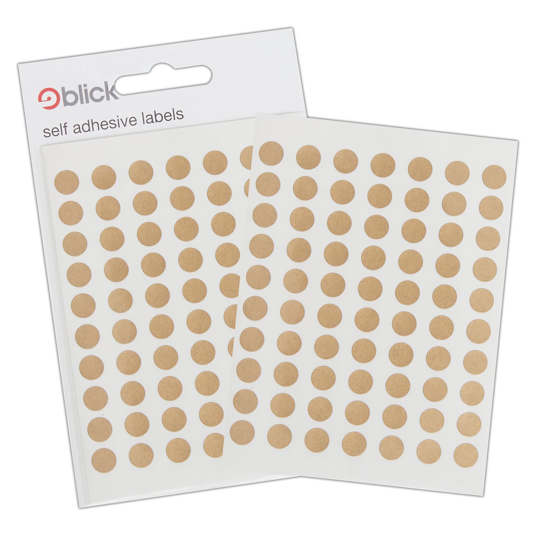 Blick Labels, Gold, Self Adhesive Stickers, Coloured Dot, Circles, 8mm, 490 Labels, for Home, Office, Family, School, Holiday Calendar Organising, Planner, Rewards Chart, Colour Coding