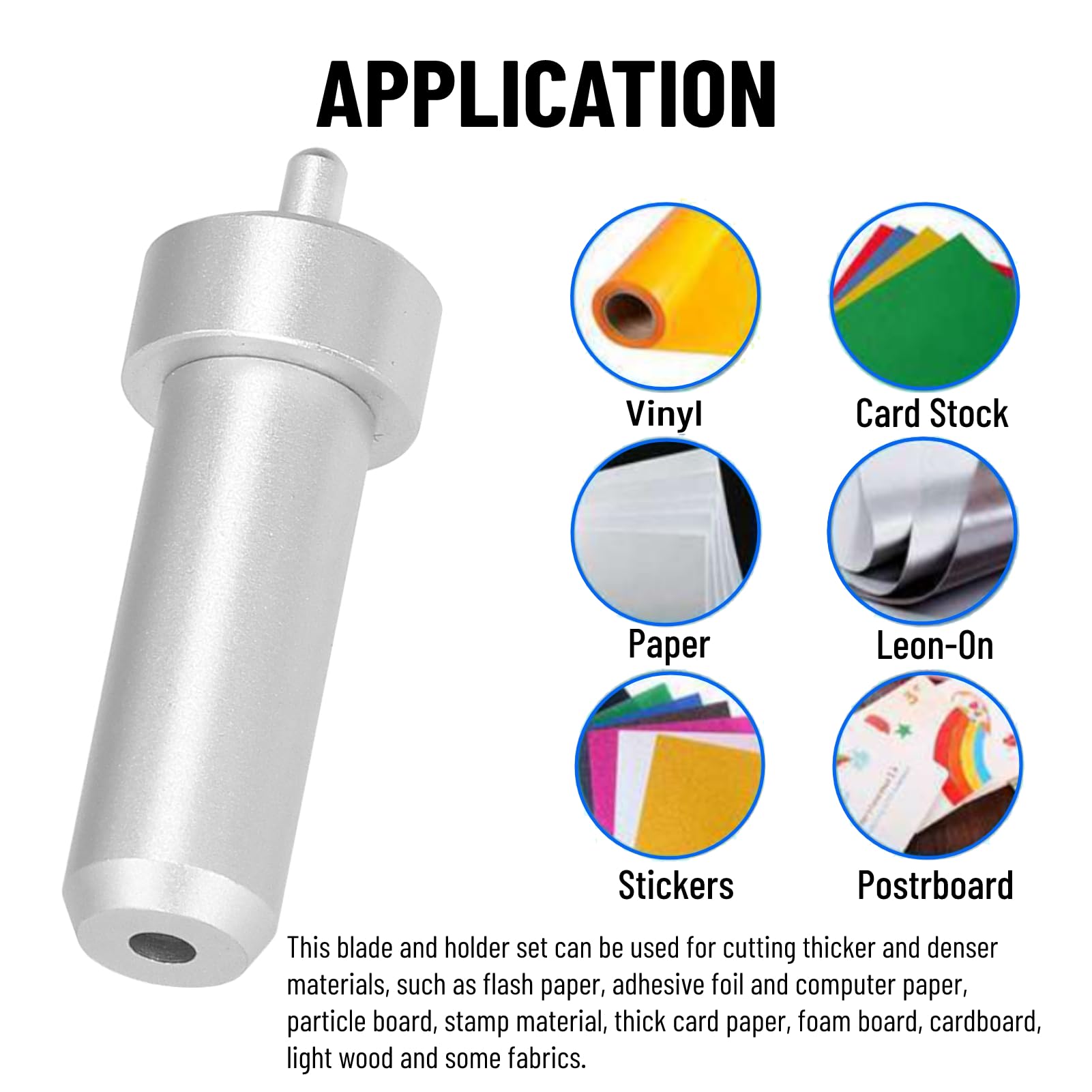 Lame A Punta Fine Per Plotter JOY - Set 30° 45° 60° In Lega Alluminio - Foto 5