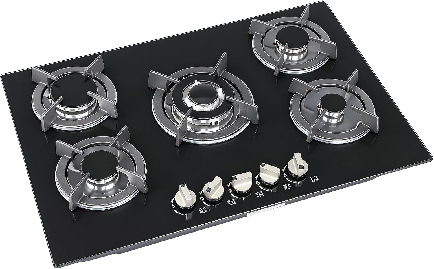 30 Inch Gas Cooktop, 5 Burners Built-in Propane Stove Top