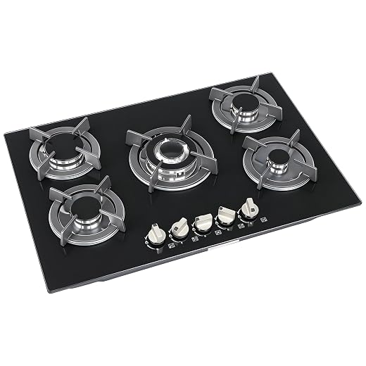 30 Inch Gas Cooktop, 5 Burners Built-in Propane Stove Top