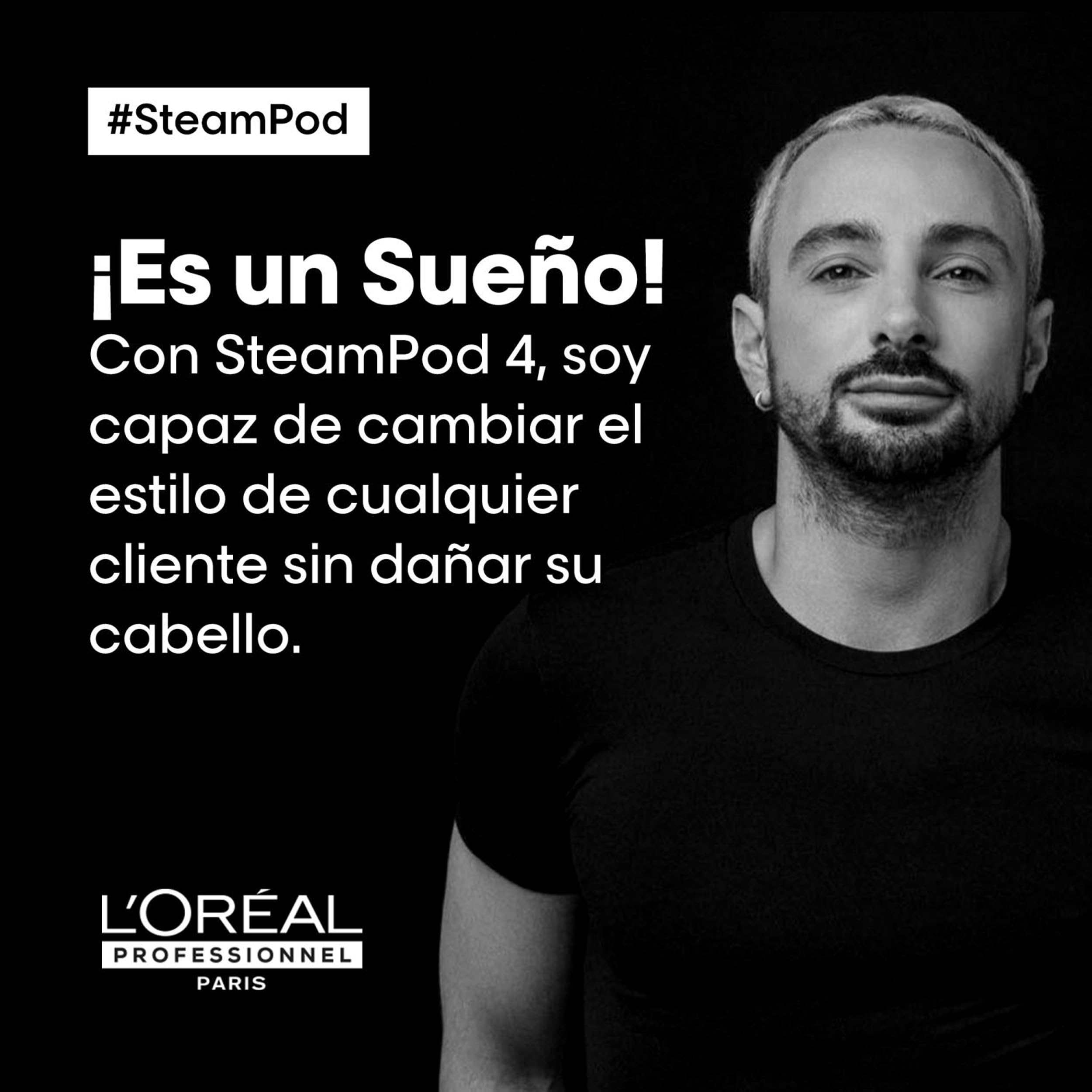 L'Oréal Professionnel SteamPod 4, All-in-One-Dampfstyler, Professionelles Glätteisen mit Dampftechnologie für alle Haartypen, glatt bis lockig