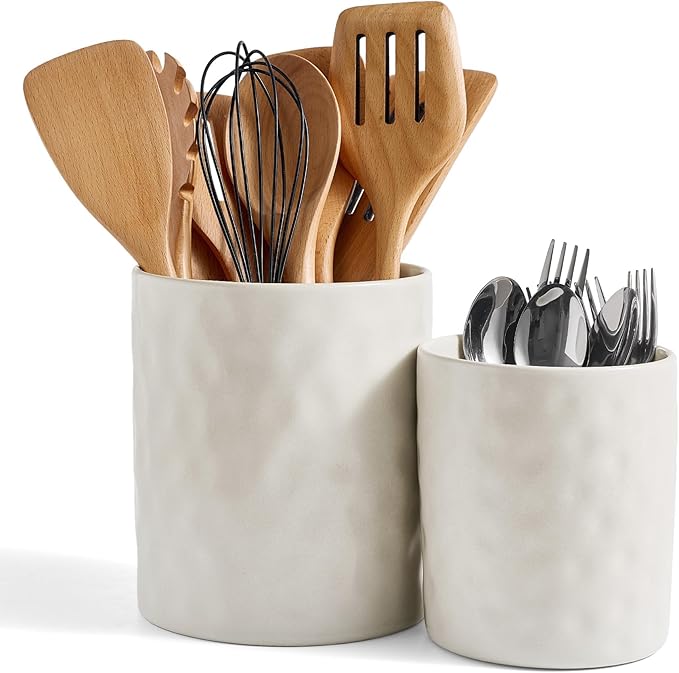 Ceramic Kitchen Utensil Holder for Countertop