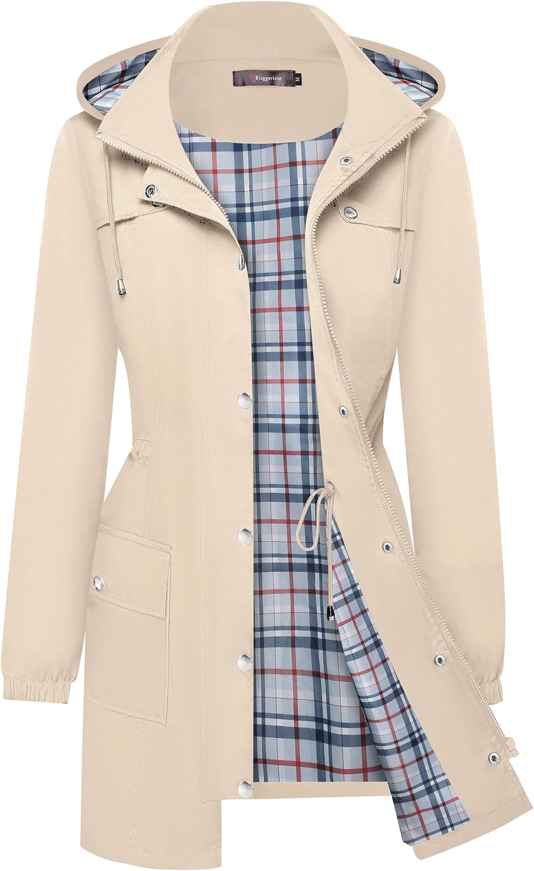 BBX Lephsnt Rain Jacket for Women Waterproof Lightweight Windbreaker Women's Raincoat with Hood Packable Coats