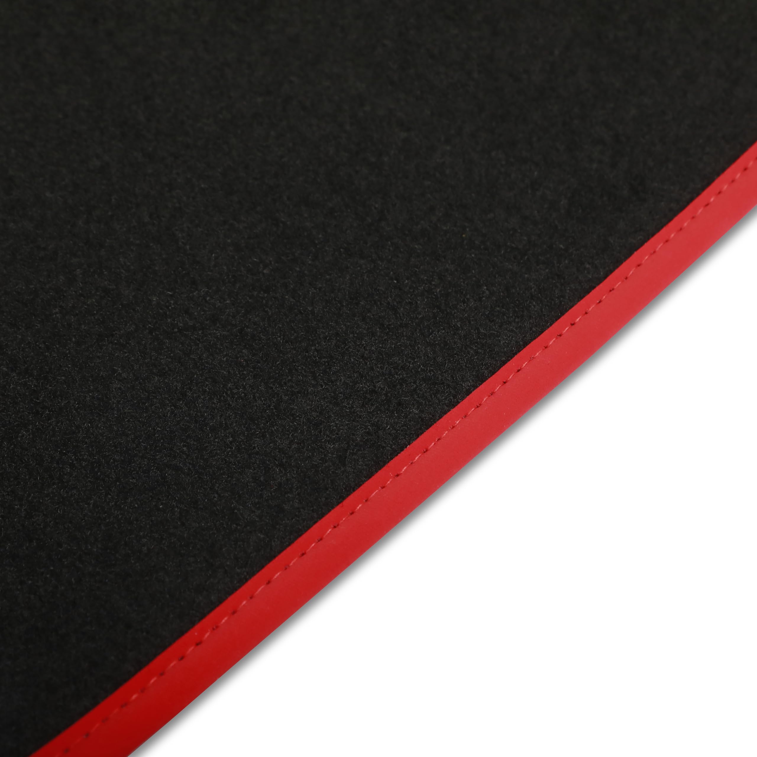 Tappetini compatibili con Alfa Romeo Giulietta, ricamo Giulietta bandiera Ita, kit tappetini auto personalizzati, set tappeti in moquette, bordo rosso