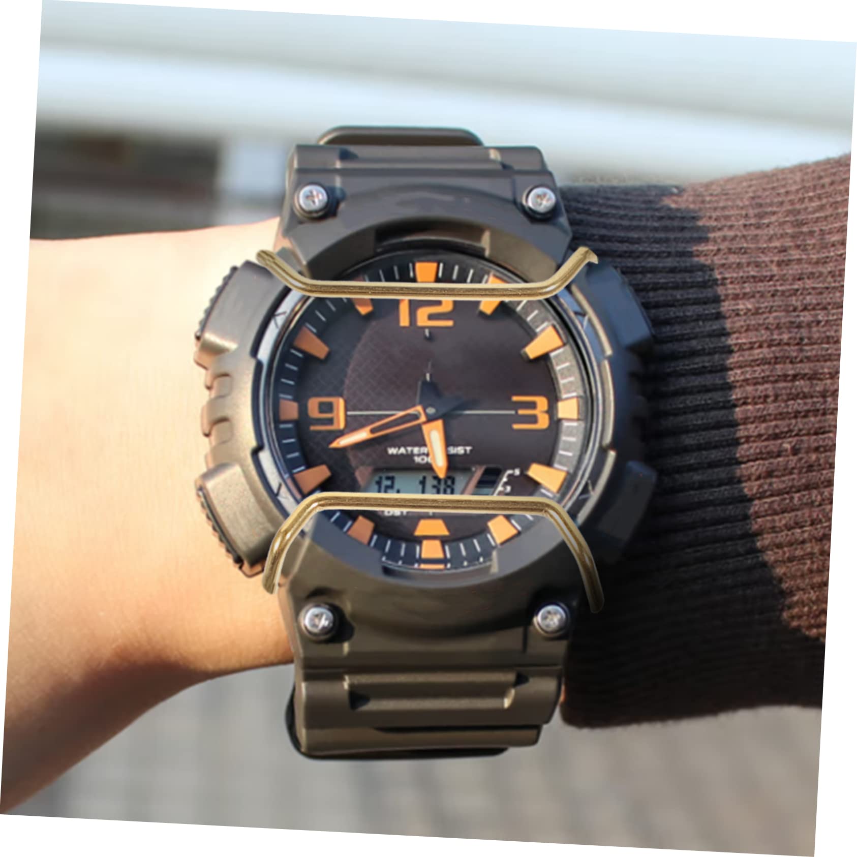 Artibetter 5pièces Bumper De Inoxydable pour Montre Coque Robuste Et Légère pour Écran De Montre Accessoire Pratique pour Les Modèles