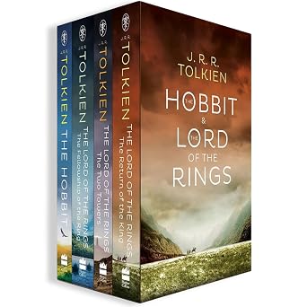 The Hobbit & The Lord of the Rings Boxed Set by J.R.R. Tolkien The Hobbit; The Fellowship of the Ring; The Two Towers; The Return of the King Complete Fantasy Collection