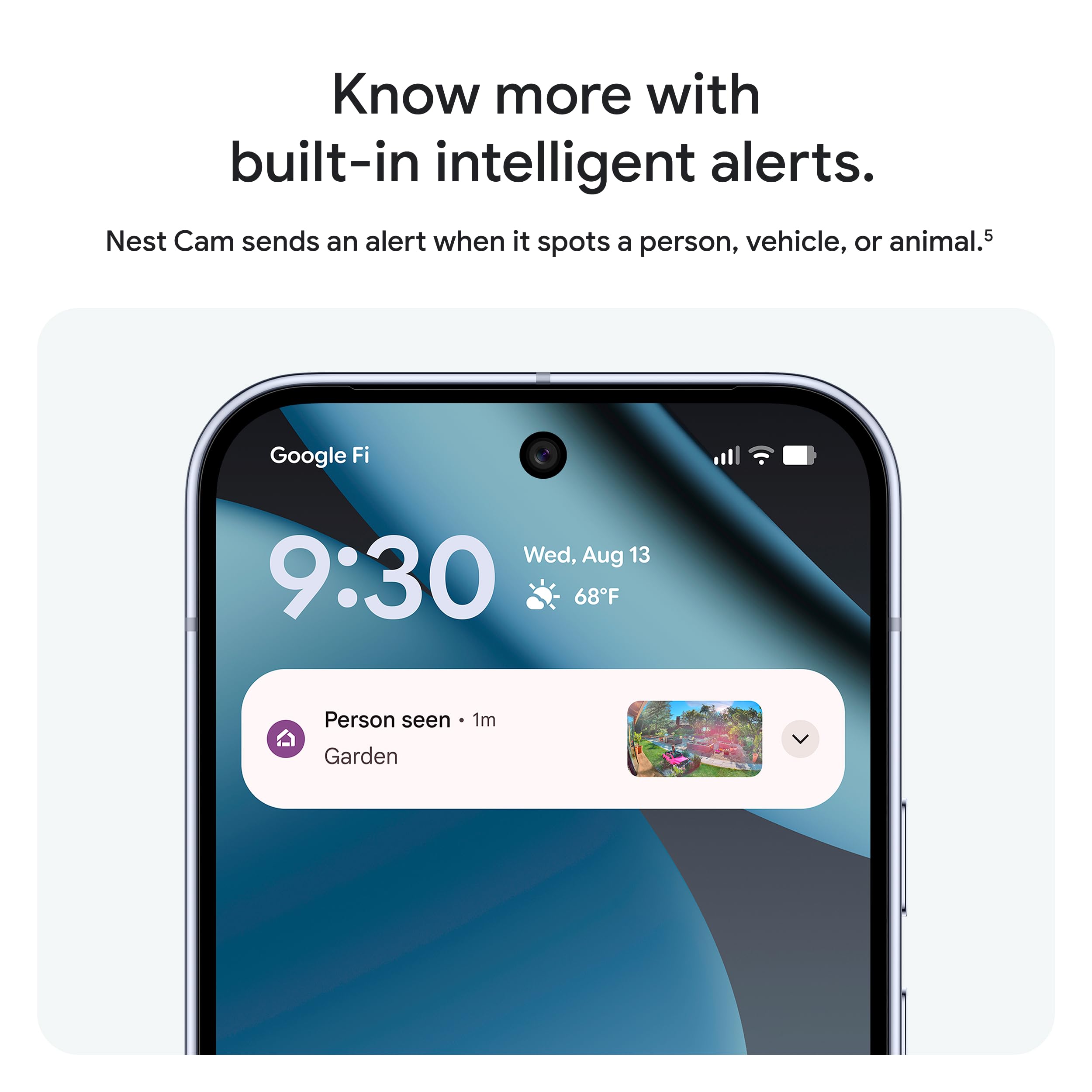 Google Nest Cam Outdoor (Wired, 2nd Gen) - Security Camera with 2K Video and Gemini, Night Vision, 2-Way Audio - Works with Google Home - 2025 Model - Snow
