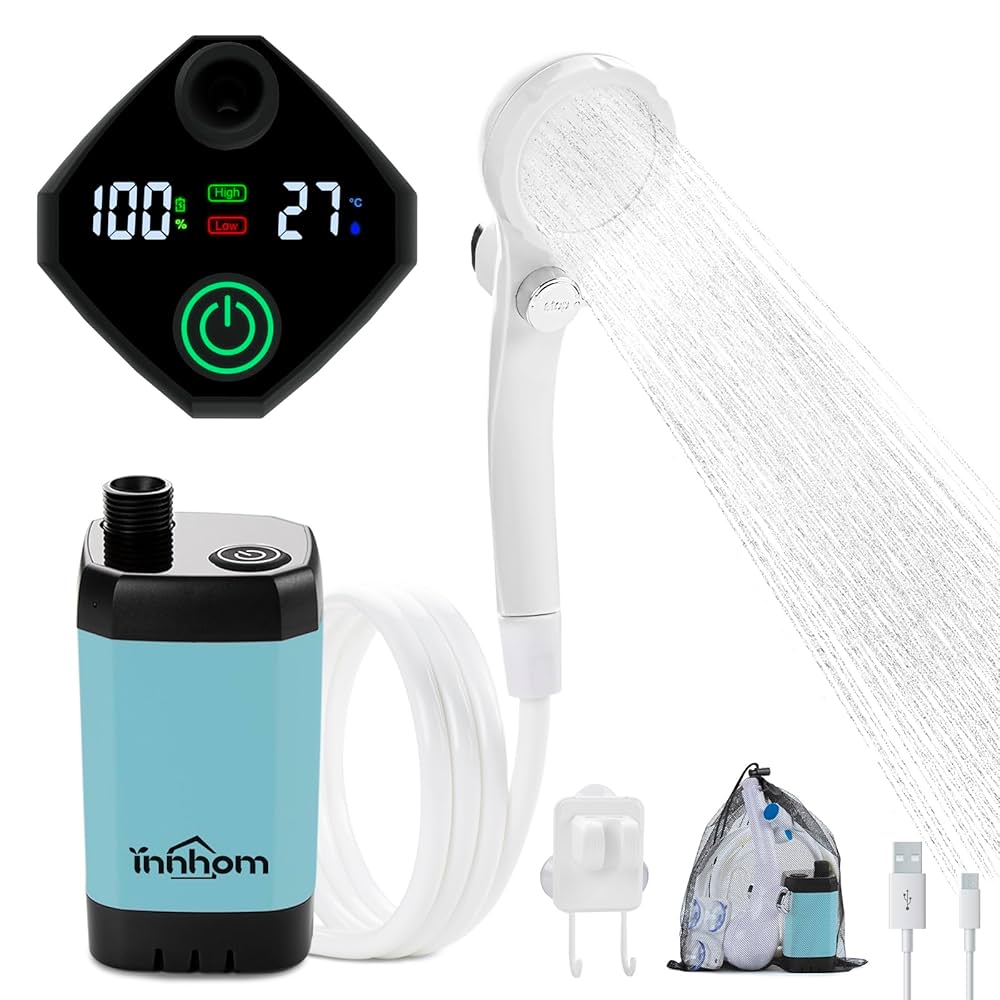 キャンプ・海水浴・お風呂のお湯をシャワーにと大活躍♪❤ポータブル電動シャワー 楽天市場】ポータブルシャワー お風呂 温水 アウトドアシャワー