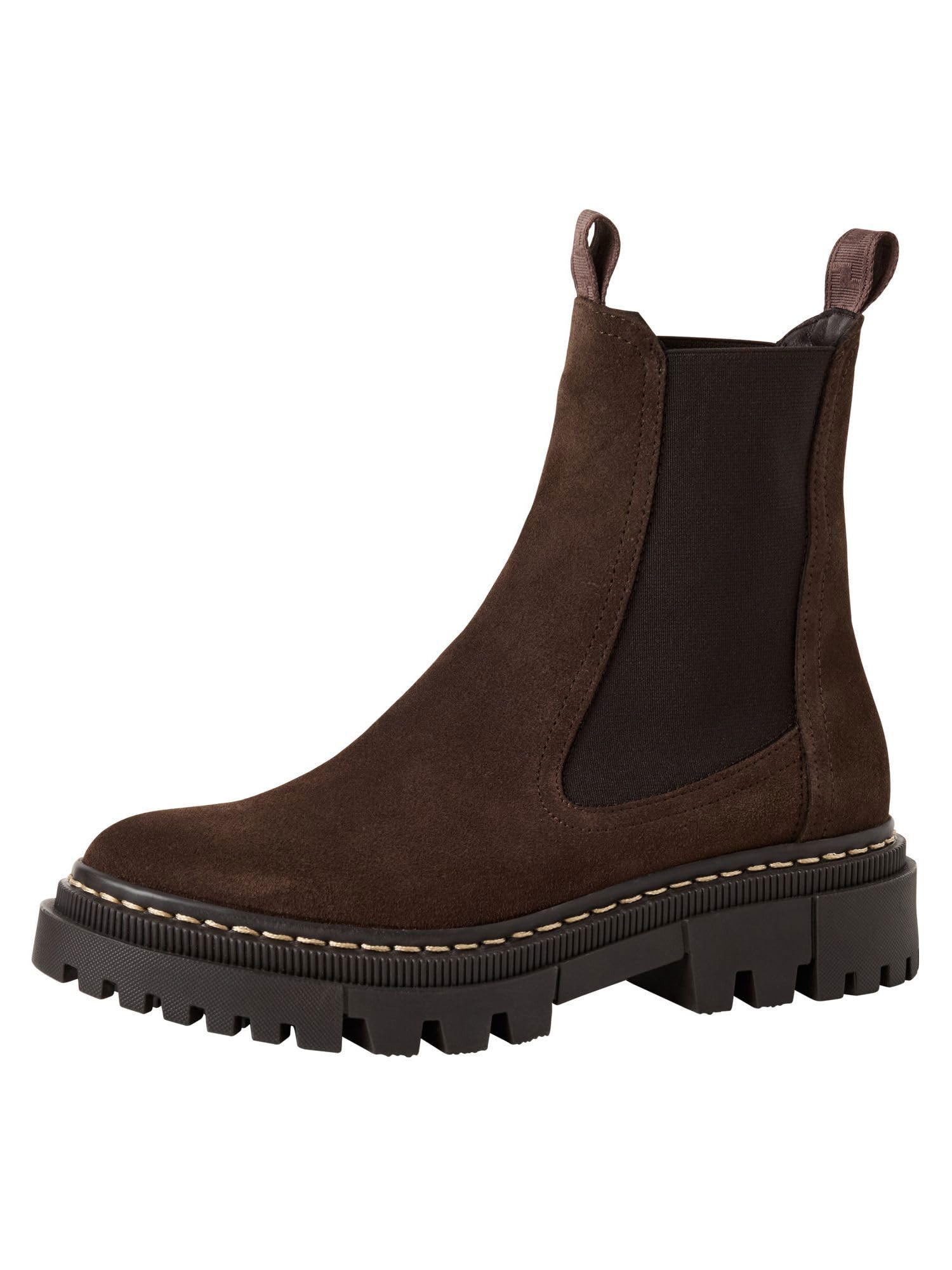 Tamaris Women's Leather Boots, mocha, 9 UK