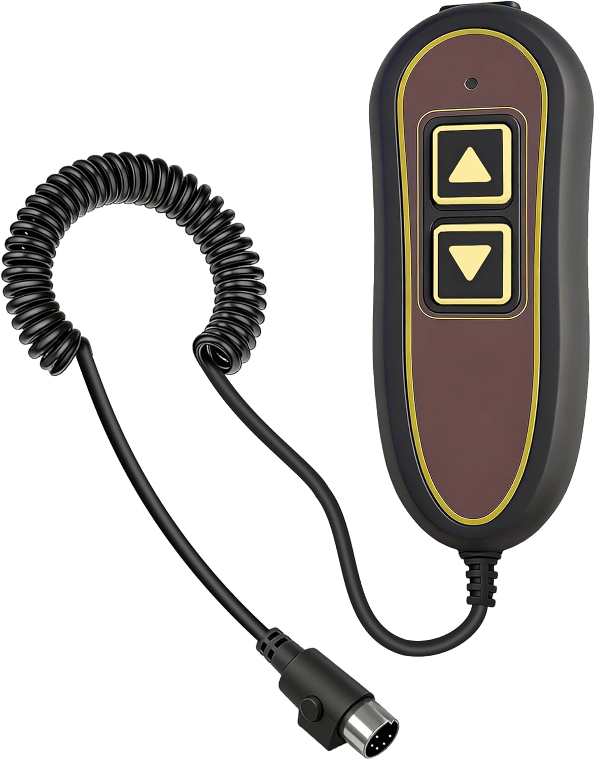 AWINLI Electric Lounge Chair Controller,2-Button 5-pin Handheld Controller ZK1200-HC Manual Control Replacement,with USB Charging Port and LED Backlight Manual Controller