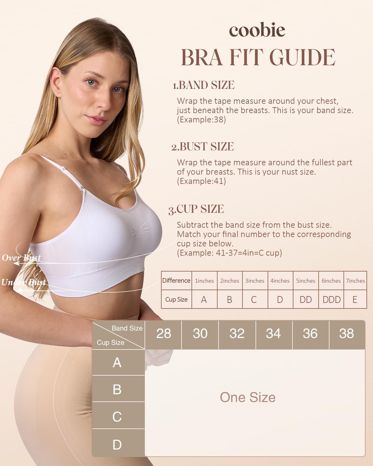 Coobie Women's Seamless Scoopneck Cami Bra with Back Closure Full Coverage T-Shirt Bra - Image 6