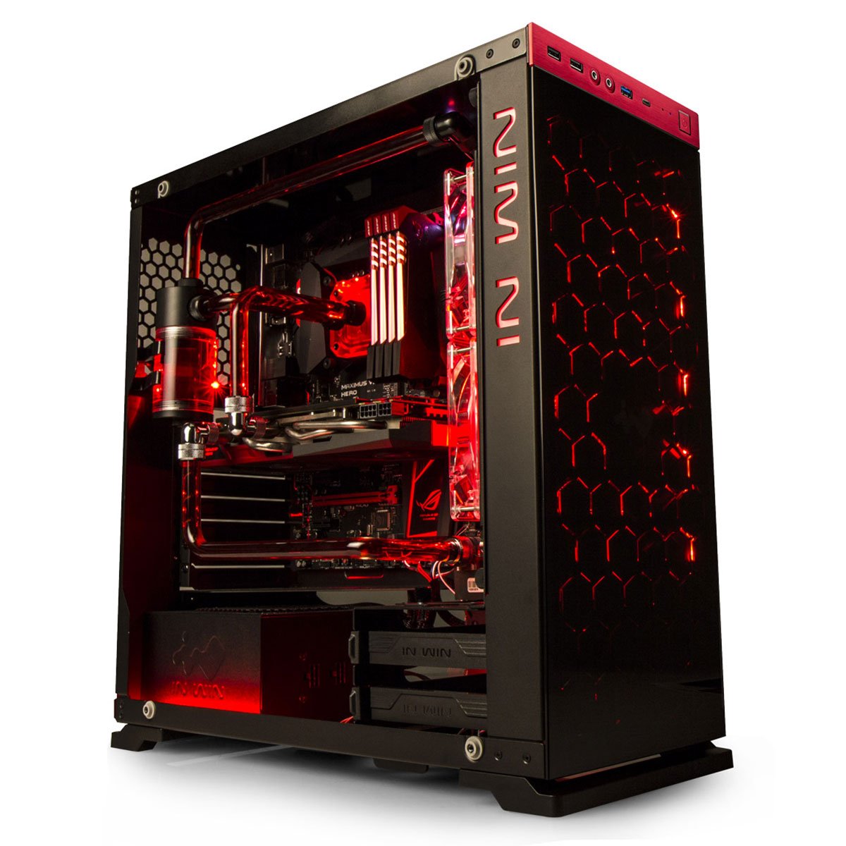 In Win 805 USB 3.1 Roja - Caja/Torre