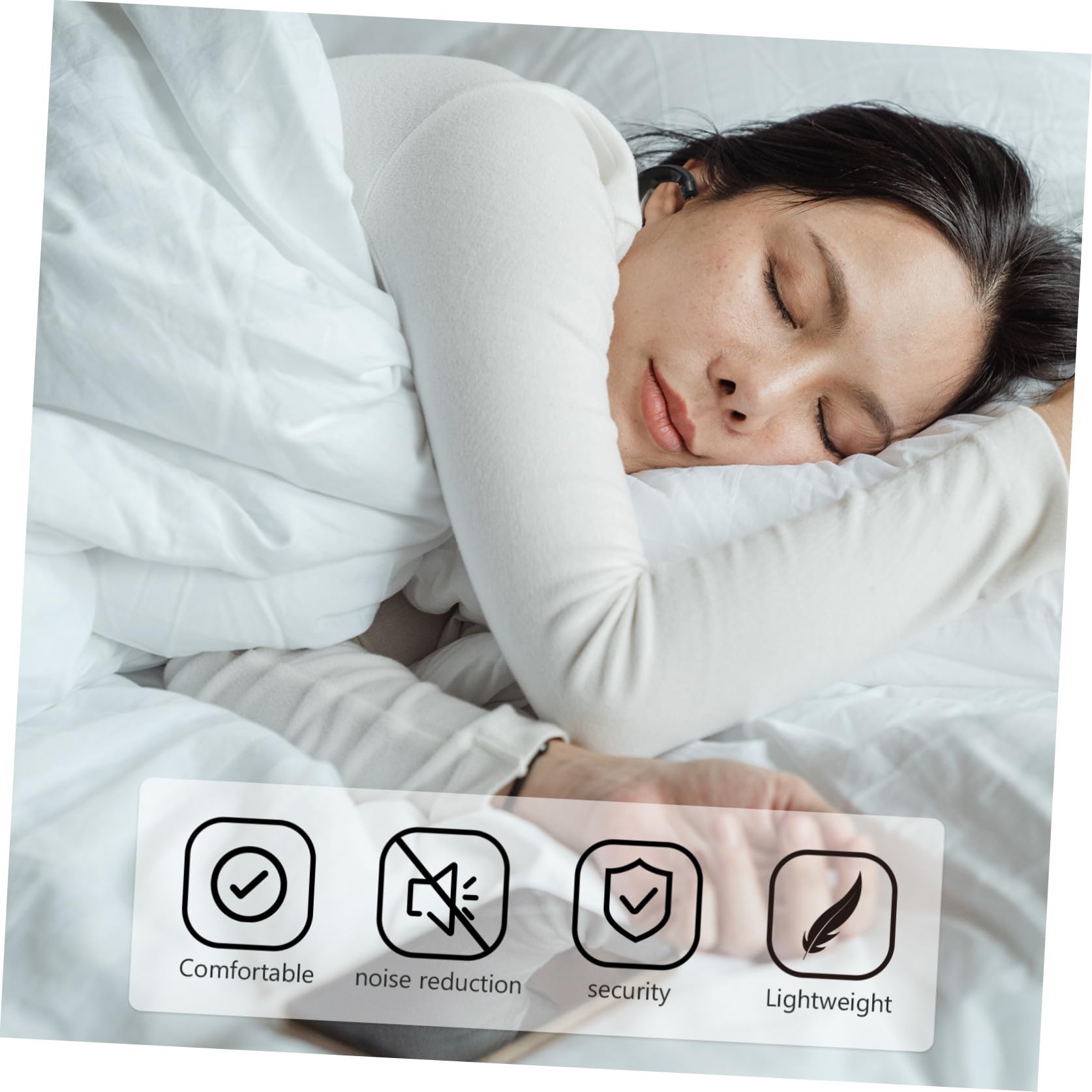 KOMBIUDA 24pièces Bouchons Oreilles Silicone Anti-bruit Avec Cordon Protège Votre Sommeil Et Votre Concentration Confortables Et Non Glissants