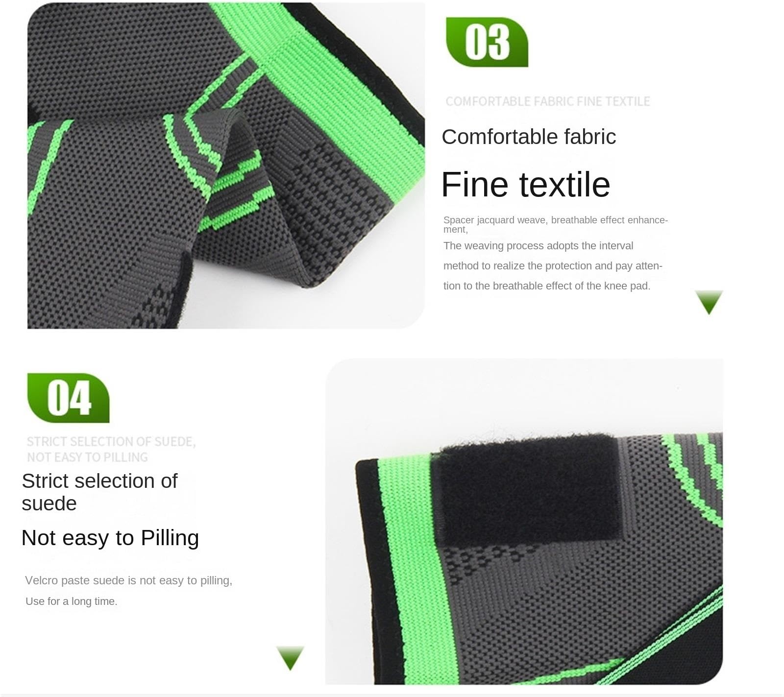 Elásticas Rodilleras Rodillera De Compresión con Correas For Rodillas Cuando Se Trabaja, Corre, Levanta Pesas Deporte Soporte Rodilla | Black,XXL