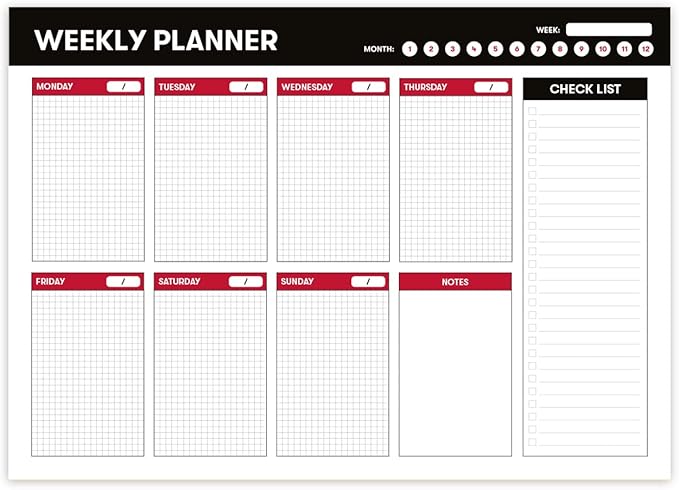 Planner A5 Senza Date - In Inglese, Con Spirale, 21x15cm, Per Organizzazione Personale - Foto 3