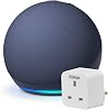 Echo Dot | Deep Sea Blue + Osram Smart Plug, with Alexa+ Early Access