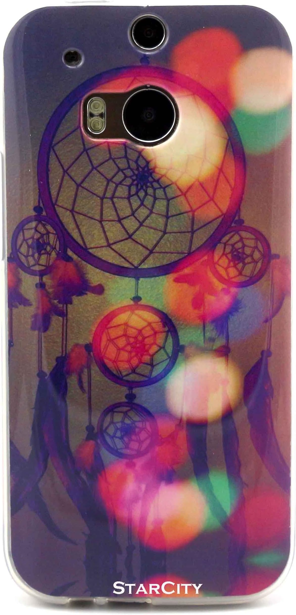 HTC One M8 Case, StarCity HTC One M8 (Model 2014) Case Flexible TPU Case Skin Gel [Shock Absorbent] Protective Cover Case (TPU Series_Dream)