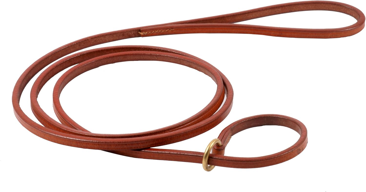 flat leather slip lead