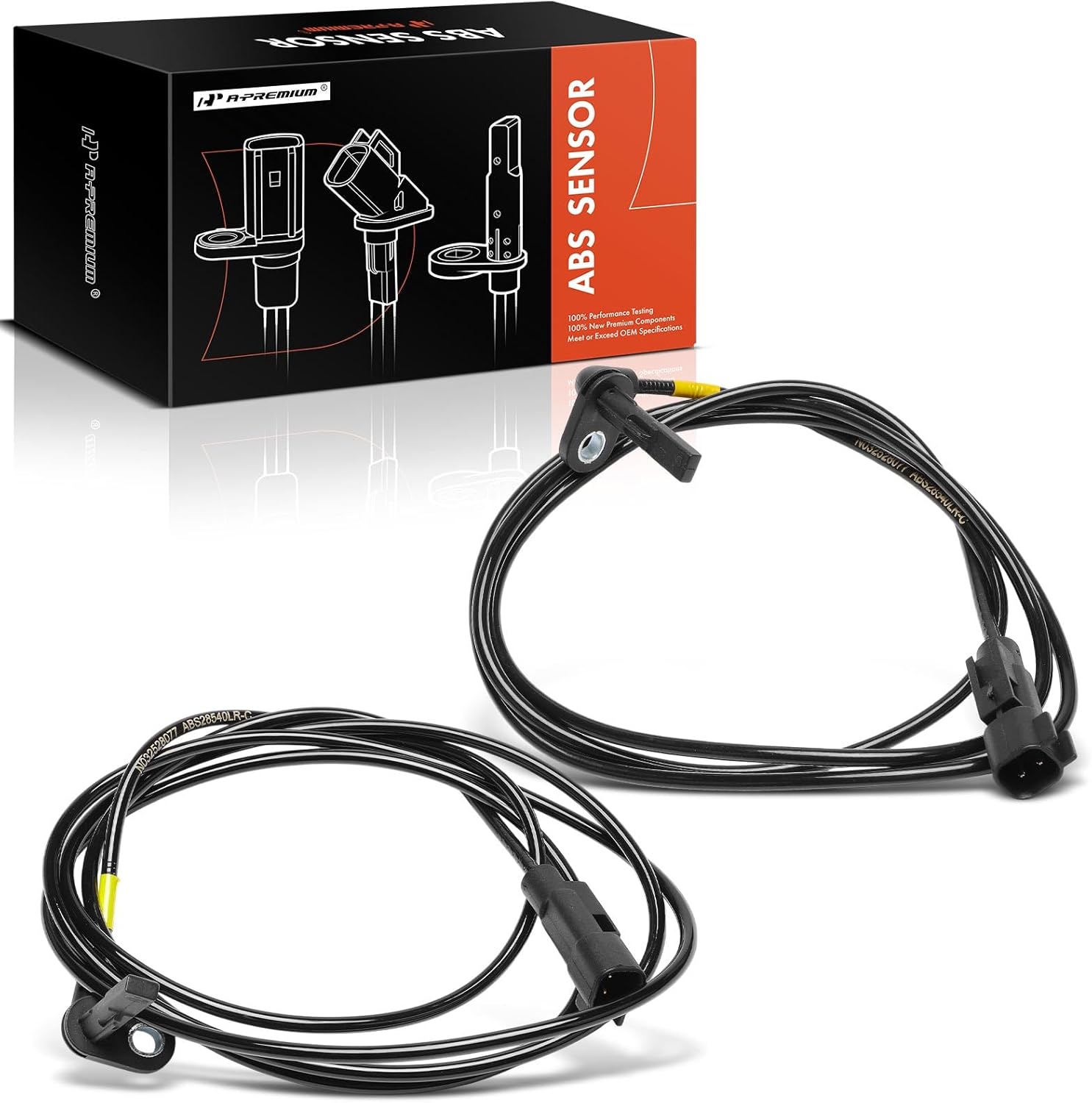 A-Premium 2PCS Rear ABS Wheel Speed Sensor Compatible with Cadillac Models - XTS 2013 2016 2017 2018 2019, AWD