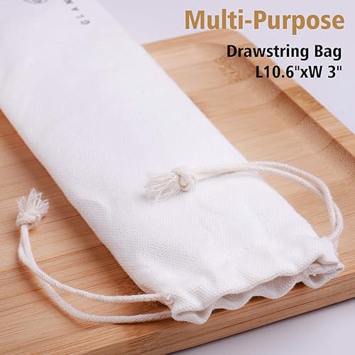 Miniatura 10 de GLAMFIELDS 10 pares de palillos de fibra de vidrio  Palitos reutilizables para sushi para alimentos, aptos para lavavajillas, 9.5 pulgadas  Flor