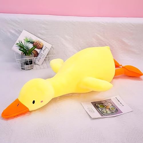 Miniatura 2 de DIFFERLY Juguetes de peluche de pato de 25.6 pulgadas, muñecos de peluche de pato, juguete de peluche suave y esponjoso para niños (amarillo)
