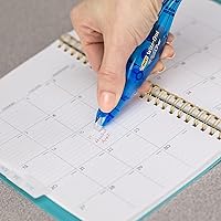 Vista 5 de Corrector de lapicera con línea exacta BIC White-Out, no recargable, de 1/5 in x 236 in (WOELP11), Blanco paquete de de 1