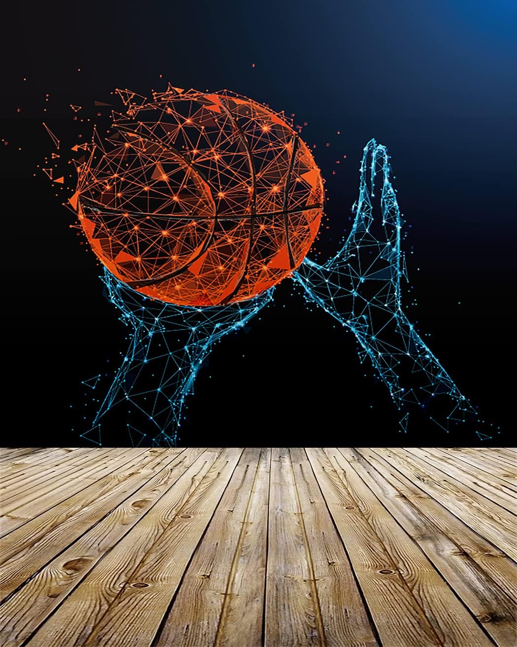 Basketball Backdrop,Empty Basketball Court Sport Arena with Wood Floor Background Adult Men Women Birthday Party Decoration Banner Decoration Supplies Shoot Props,7'x5' : Clothing, Shoes & Jewelry