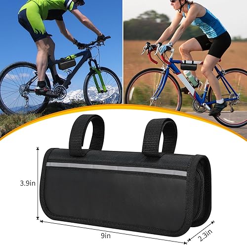 Miniatura 7 de Kit de reparación de bicicletas, bolsa de reparación de bicicletas con bomba de neumáticos, kit de herramientas de bicicleta para viajes de