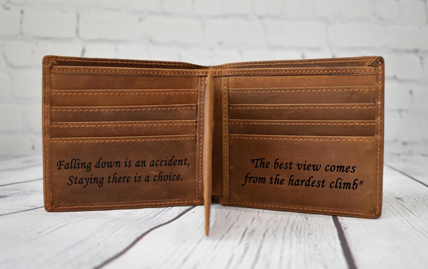 Personalized Wallet for Men, Custom Wallets for Men, Birthday Gifts for Men, Name Monogram Wallet for Men, Son, Grandpa, and Boyfriend, Wedding, Anniversary, Graduation