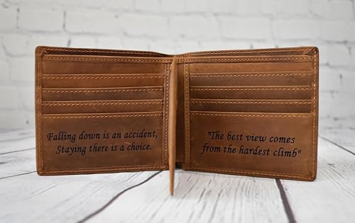 Miniatura 3 de Personalized Wallet for Men, Custom Wallets for Men, Birthday Gifts for Men, Name Monogram Wallet for Men, Son, Grandpa, and Boyfriend, Wedding,